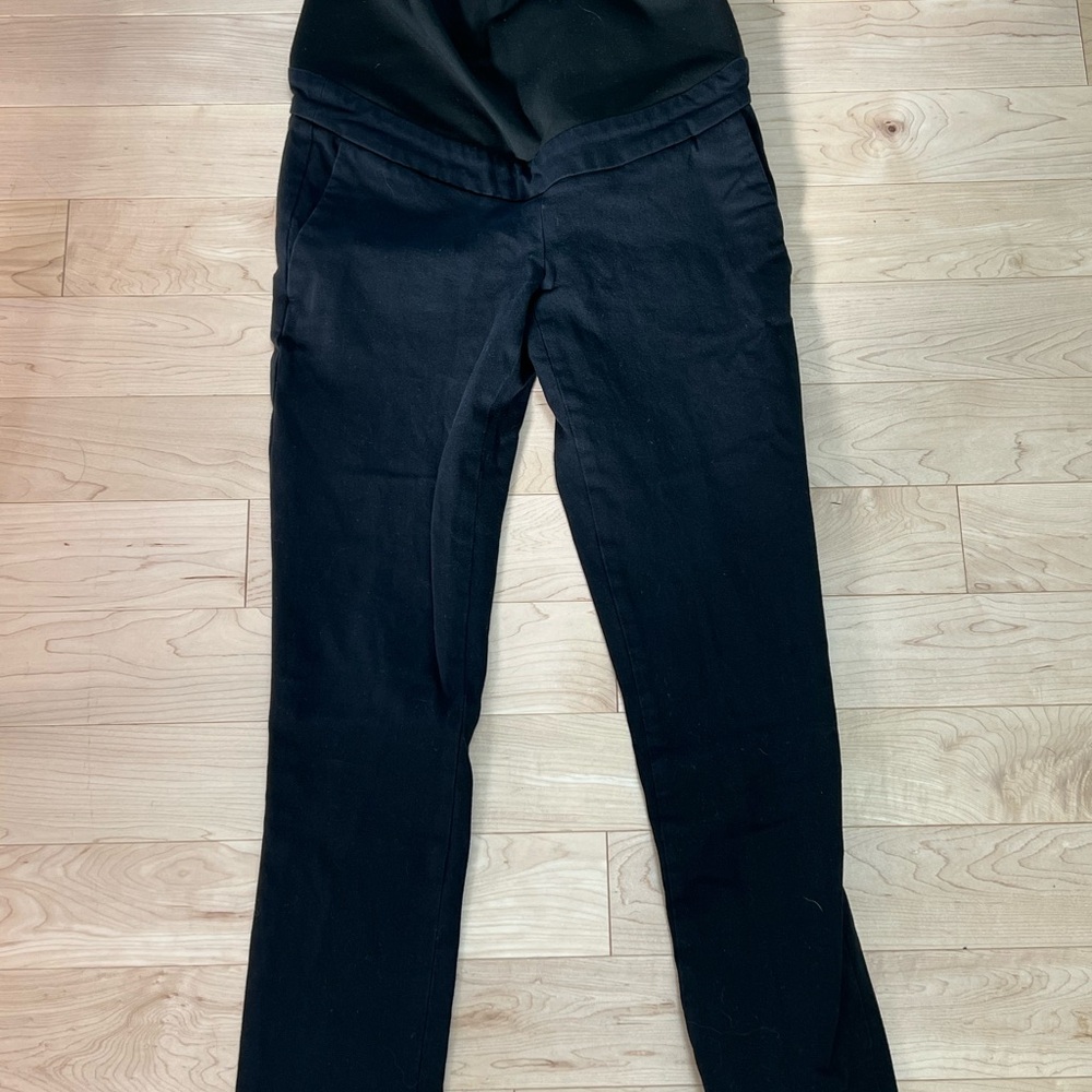 Sezane Black Maternity Work Pants/Trousers